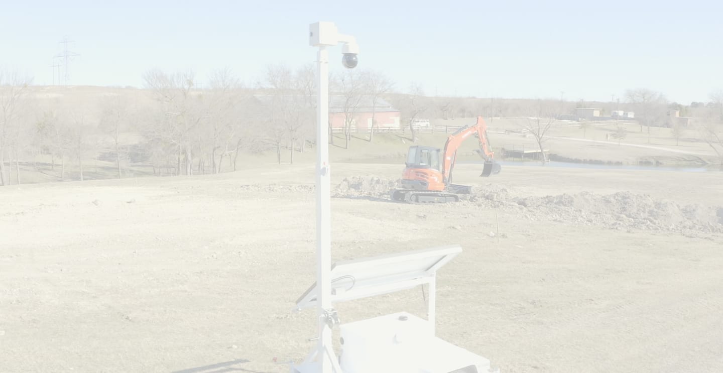 Mobile surveillance unit on site